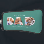 Dad photo modern typography child gift golf head cover<br><div class="desc">Dad multi photo modern typography child gift. Ideal fathers day,  birthday or christmas gift. Colours can be changed.</div>