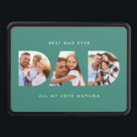 Dad photo modern typography child gift trailer hitch cover<br><div class="desc">Dad multi photo modern typography child gift. Ideal fathers day,  birthday or christmas gift. Colours can be changed.</div>