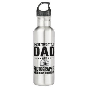 Dad Photographer Vintage Engraving Shirt Design_1 710 Ml Water Bottle