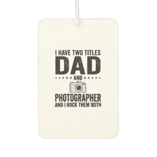 Dad Photographer Vintage Engraving Shirt Design_1 Air Freshener