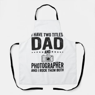 Dad Photographer Vintage Engraving Shirt Design_1 Apron