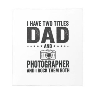 Dad Photographer Vintage Engraving Shirt Design_1 Notepad