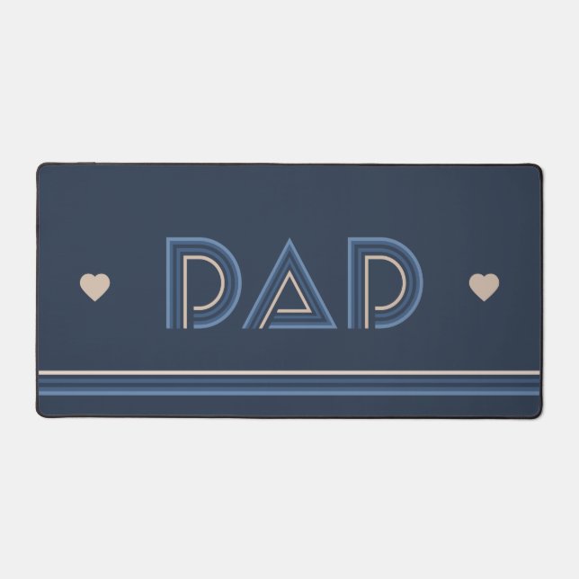 Dad, Pillar of Honour (Stripe) Desk Mat (Front)