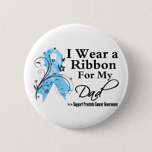 Dad Prostate Cancer Ribbon 2 Inch Round Button