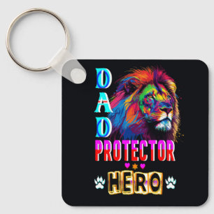 Dad Protector Hero Keychain