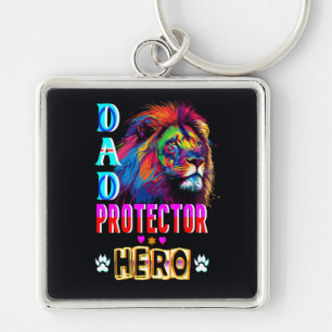 Dad Protector Hero Keychain