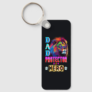 Dad Protector Hero Keychain