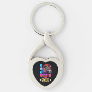 Dad Protector Hero Keychain