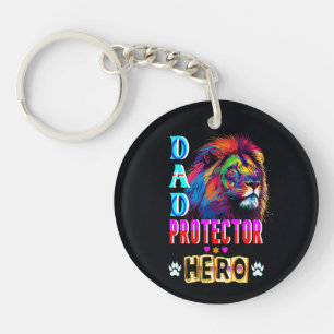 Dad Protector Hero Keychain