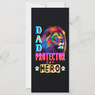 Dad Protector Hero Magnetic Invitation
