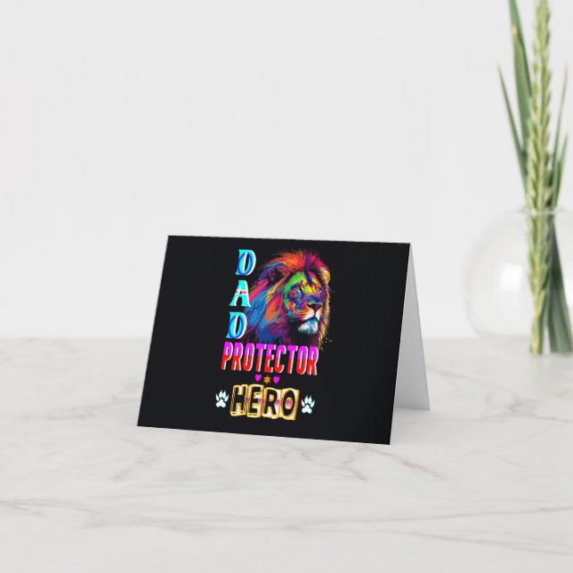 Dad Protector Hero Note Card (Front)