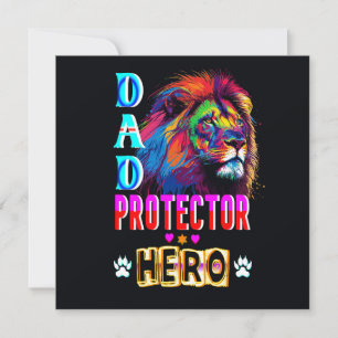 Dad Protector Hero Thank You Card