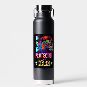 Dad Protector Hero Water Bottle