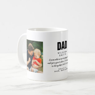 Dad Quote Modern Cool Photo Coffee Mug