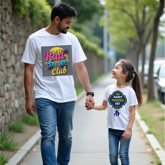 Dad Rad Club Retro Summer Vibes - Father's day T-Shirt (Creator Uploaded)