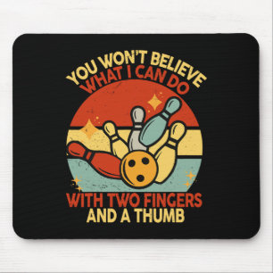 Dad Retro Funny Bowling S Women Adult Humour Dirty Mouse Pad