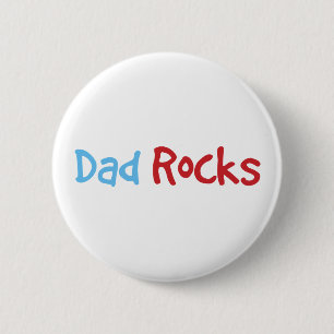 Dad Rocks 2 Inch Round Button