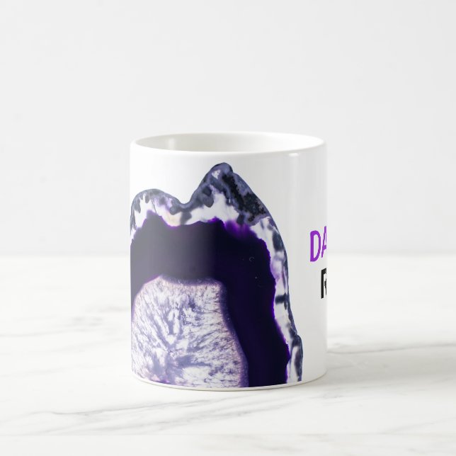 *~* DAD ROCKS Crystals Agate Stones Lapidary Geode Coffee Mug (Center)
