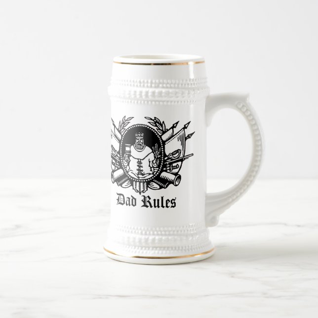 Dad Rules! Beer Stein (Right)