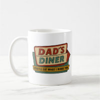 Dad’s Diner Retro Sign – Ben-Day 1950s Pop Art