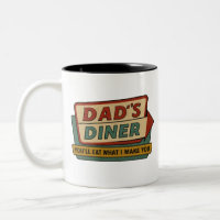 Dad’s Diner Retro Sign – Ben-Day 1950s Pop Art