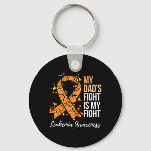 Dad’s Fight Is My Fight Leukaemia Awareness 1 Keychain