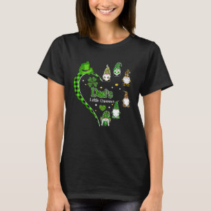 Dad S Little Gnomies Cute Gnomes Heart St Patrick  T-Shirt