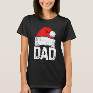Dad Santa Christmas Family Matching Pajamas Papa X T-Shirt