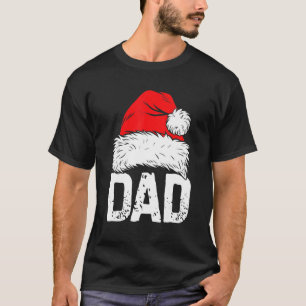 Dad Santa Christmas Family Matching Pajamas Papa X T-Shirt