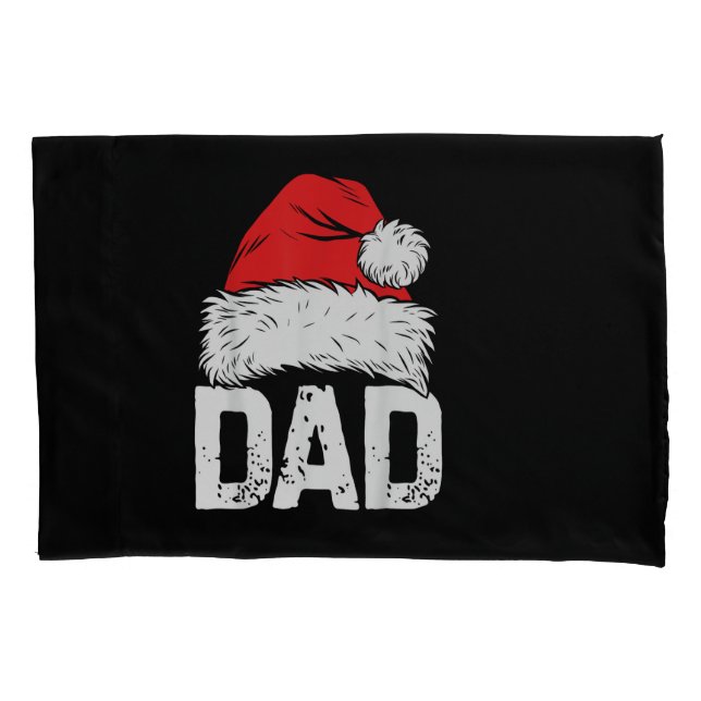 Dad Santa Christmas Family Matching Pyjamas Papa F Pillowcase (Front)