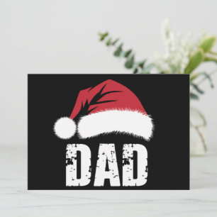 Dad Santa Christmas Family Matching Pyjamas Papa Holiday Card