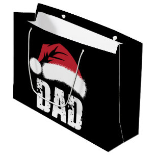 Dad Santa Christmas Family Matching Pyjamas Papa  Large Gift Bag