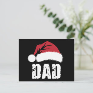 Dad Santa Christmas Family Matching Pyjamas Papa  Postcard