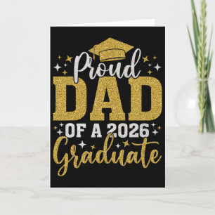 Dad Senior 2026 Proud Dad Of A Cl Of 2026 Graduate Card