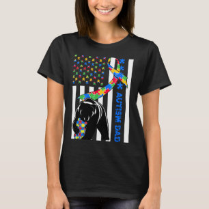 Dad Shirts Autism Awareness American Flag Fathers 