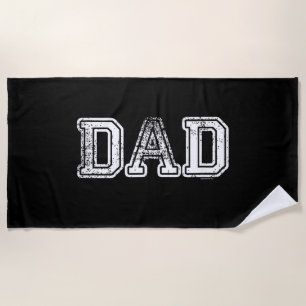 Dad Shirts for Dad _ Vintage Dad _ Idea Fathers Da Beach Towel