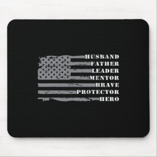 Dad Shirts For Men Vintage Husnd Retro Daddy Fathe Mouse Pad