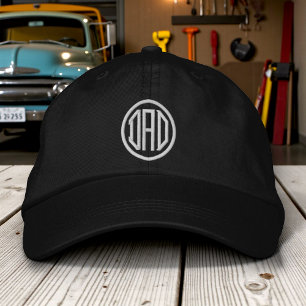 Dad Simple Modern Typography Custom Embroidered Hat