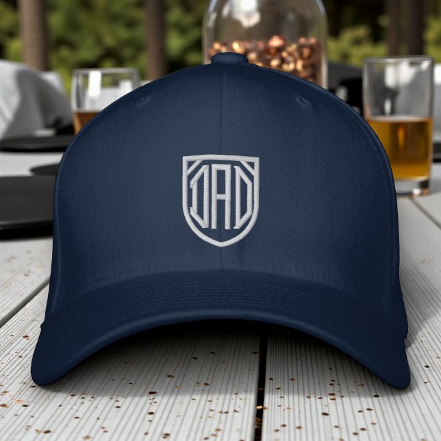 Dad Simple Modern Typography Custom Embroidered Hat (Creator Uploaded)