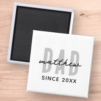 Dad Since 20XX Modern Simple Preppy