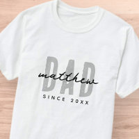 Dad Since 20XX Modern Simple Preppy