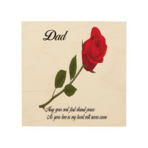 Dad Single Red Rose