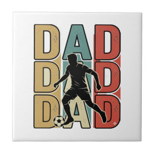 Dad Soccer Vintage Engraving Vector Design_1 Tile