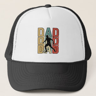 Dad Soccer Vintage Engraving Vector Design_1 Trucker Hat