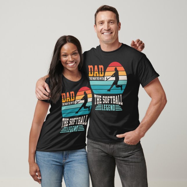 Dad Softball Legend Graphic T-Shirt (Unisex)