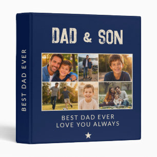 Dad & Son Navy Blue Family Photo Album Binder