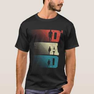 Dad Squared Father s Day Two Boys Two Sons Father  T-Shirt