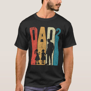 Dad Squared Father s Day Two Girls Two Daughters F T-Shirt