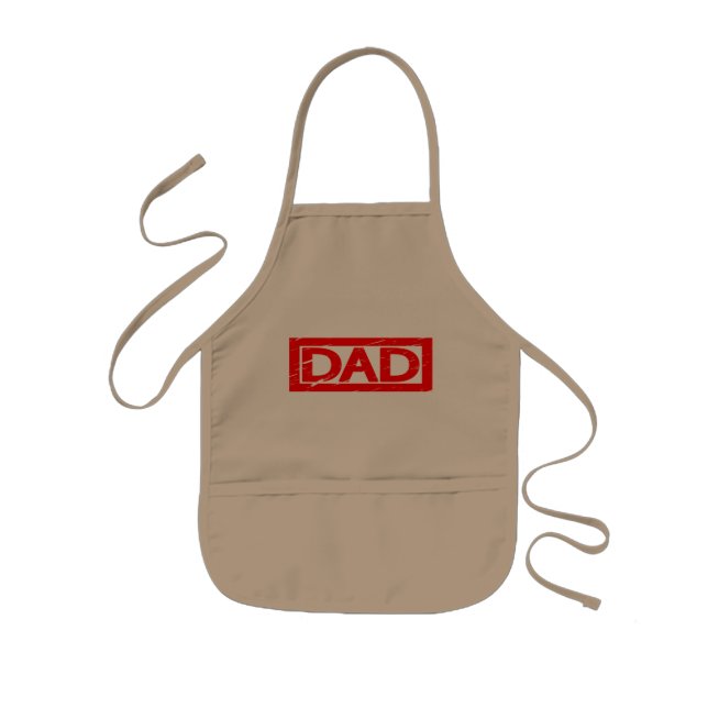 Dad Stamp Kids Apron (Front)