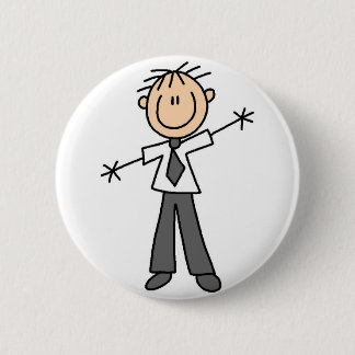 Dad Stick Figure Button
